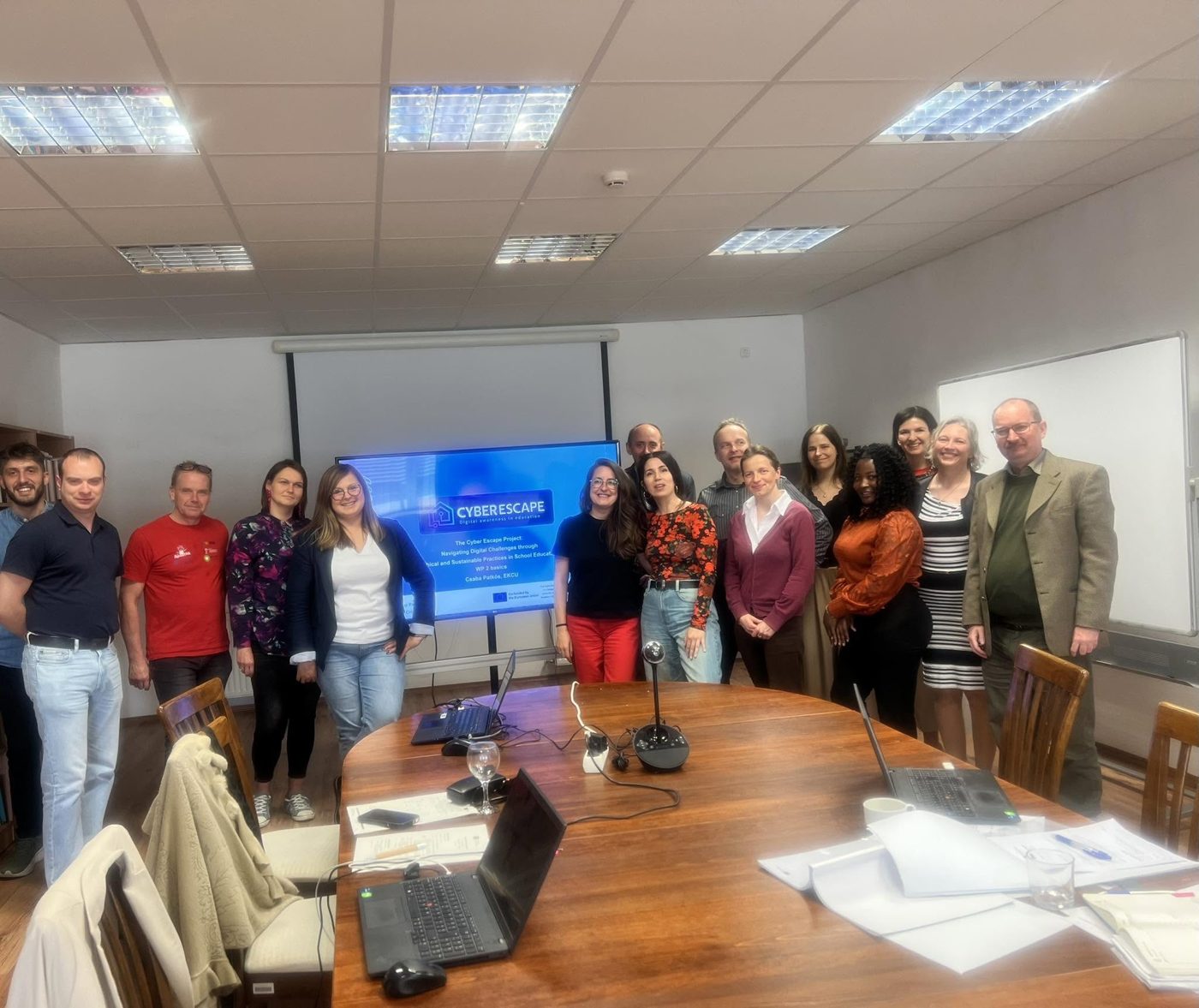 Cyber Escape partners at the kick-off meeting in Eger